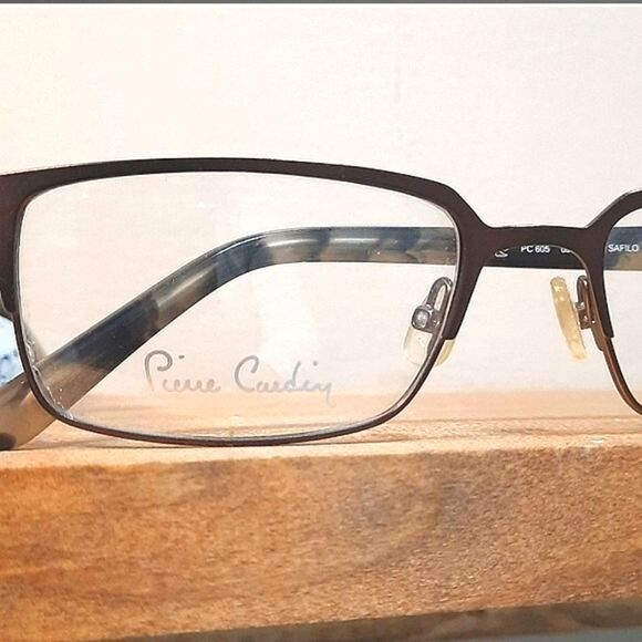 New PIERRE CARDIN Eyeglass Frame, Rx'able, nrown lightweight glasses 53-18-140